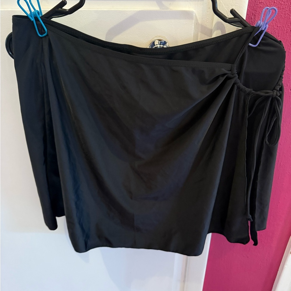 Elegant Black Women's Swim Suit Coverup Skirt